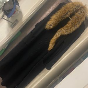 Sweater long with fur